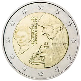 Netherlands 2011: The 500th anniversary of the publication of the world-famous book "Laus Stultitiae" by the Dutch philosopher, humanist and theologian Desiderius Erasmus