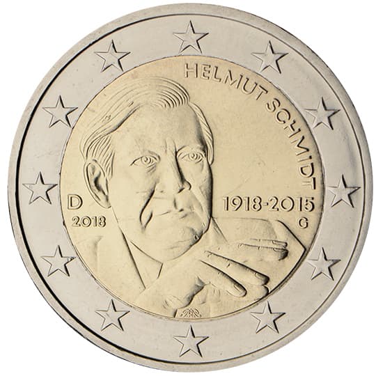 Germany 2018: The 100th birthday anniversary of the great German statesman and Chancellor Helmut Schmidt (1918-2015)