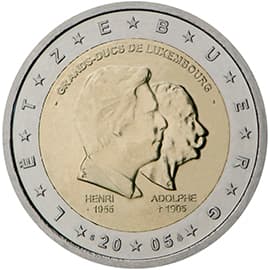 Luxembourg 2005: 50th birthday of Grand Duke Henri, 5th anniversary of his accession to the throne and 100th anniversary of the death of Grand Duke Adolphe