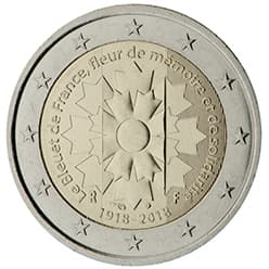 France 2018: Remembrance cornflower (Bleuet de France)