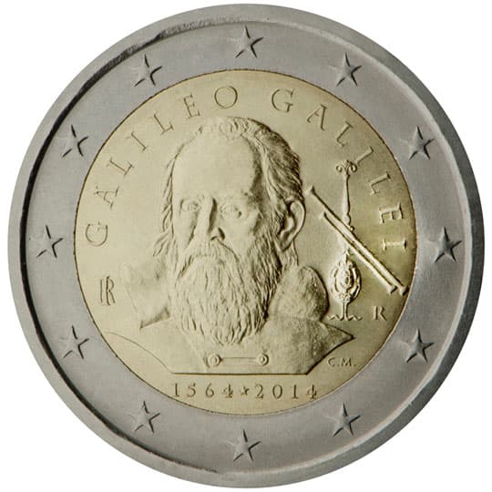 Italy 2014: 450th Anniversary of the birth of Galileo Galilei (born in 1564)