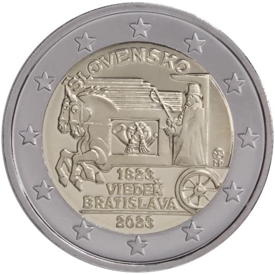 Slovakia 2023: 200th anniversary of the start of the horse-drawn express mail coach service between Vienna and Bratislava